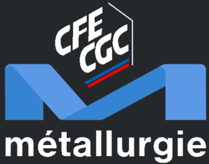 logo CFE-CGC métallurgie sur fond noir